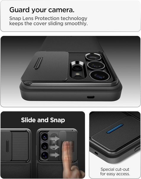 Чехол Spigen Optik Armor Black для Samsung Galaxy S26 Ultra ACS11040 2944359680 фото