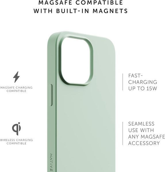 Чехол Native Union Clic Pop Magnetic Sage для iPhone 13 Pro Max 2020620244 фото