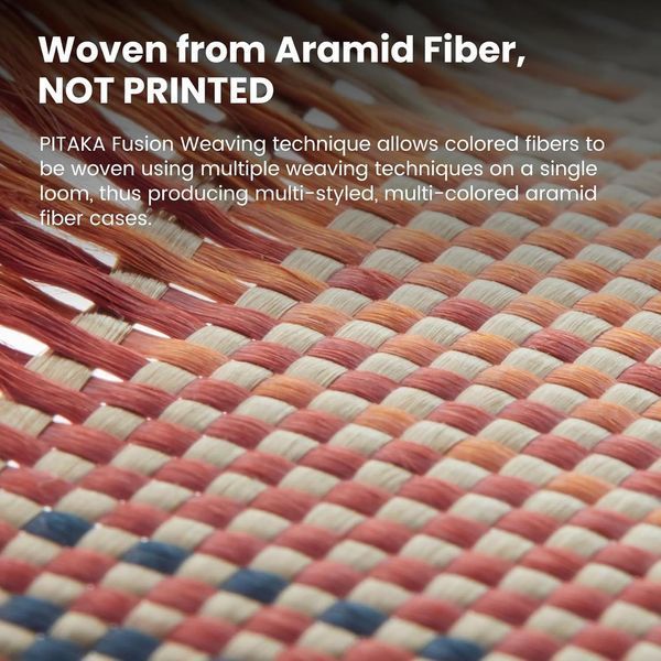 Чохол Pitaka Tactile Woven Case Sunset для iPhone 16 Plus 3142622784 фото