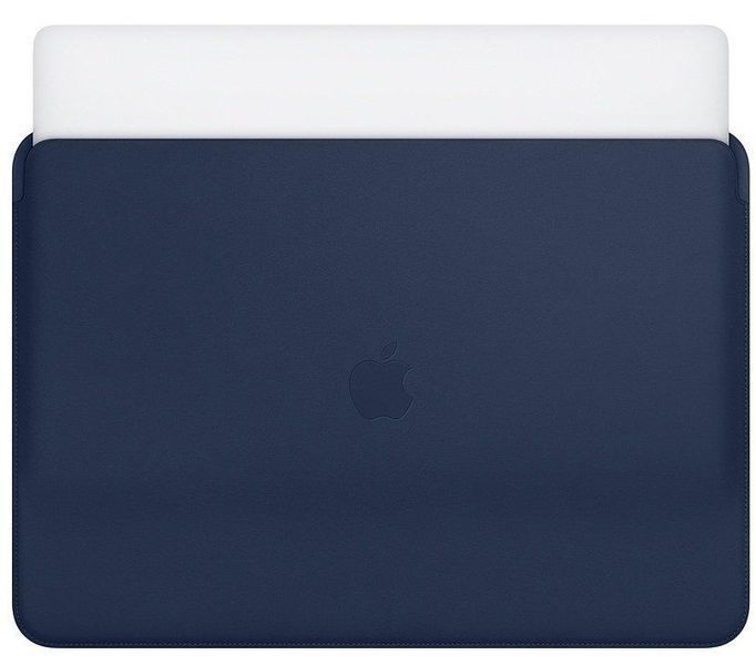 Оригинальный кожаный чехол Apple Leather Sleeve Midnight Blue для Macbook Pro 15" MRQU2ZM/A
