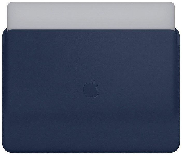 Оригинальный кожаный чехол Apple Leather Sleeve Midnight Blue для Macbook Pro 15" MRQU2ZM/A