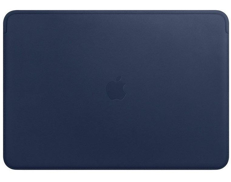 Оригинальный кожаный чехол Apple Leather Sleeve Midnight Blue для Macbook Pro 15" MRQU2ZM/A