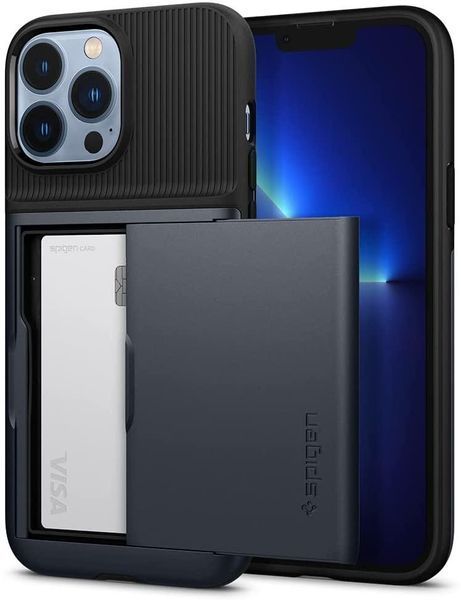 Чехол Spigen Slim Armor Metal Slate для iPhone 13 Pro Max 1622680704 фото
