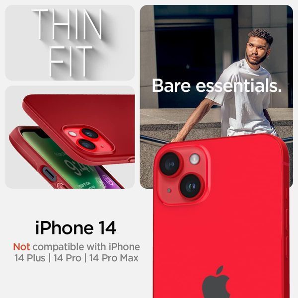 Чохол Spigen Thin Fit Red для iPhone 13 | iPhone 14 ACS04789 1867133890 фото