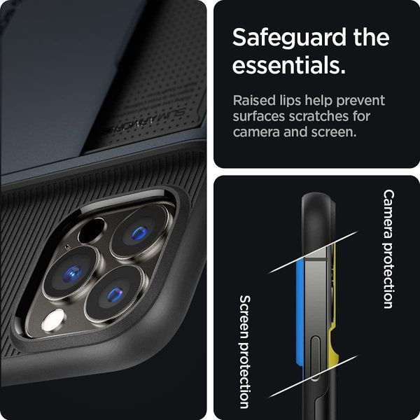 Чехол Spigen Slim Armor Metal Slate для iPhone 13 Pro Max 1622680704 фото