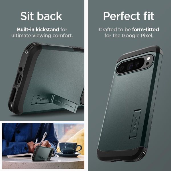 Чехол Spigen Tough Armor Abyss Green Google Pixel 9 Pro XL 2855811125 фото