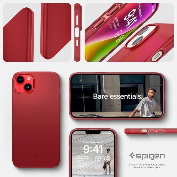 Чохол Spigen Thin Fit Red для iPhone 13 | iPhone 14 ACS04789 1867133890 фото