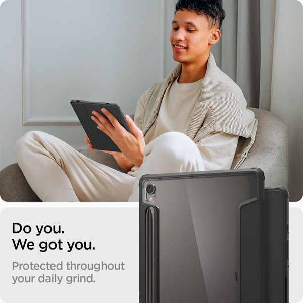 Чехол Spigen Ultra Hybrid Pro Black для Samsung Galaxy Tab S9 | S10 FE ACS09498 2053866064 фото