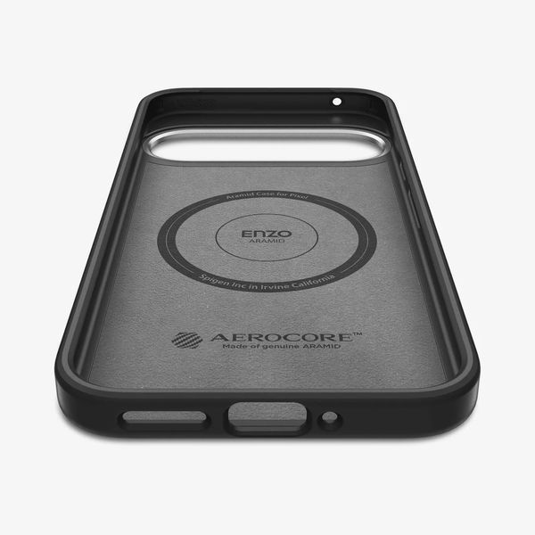 Бронированый чехол Spigen Enzo Aramid Matte Black для Google Pixel 9 Pro XL 2346841619 фото