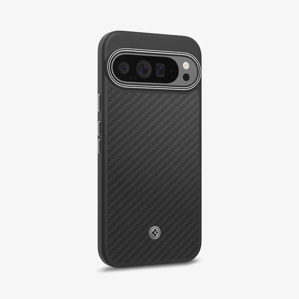 Бронированый чехол Spigen Enzo Aramid Matte Black для Google Pixel 9 Pro XL 2346841619 фото