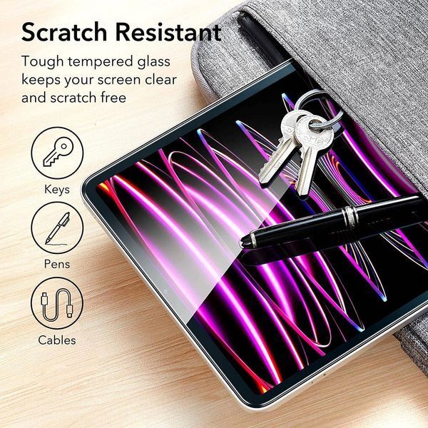 Защитное стекло ESR Tempered Glass Protector 2 Pack для iPad Pro 12.9" M2 (2022) | M1 (2021) | 2020 | 2018 1838119519 фото