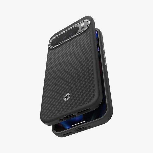 Бронированый чехол Spigen Enzo Aramid Matte Black для Google Pixel 9 Pro XL 2346841619 фото