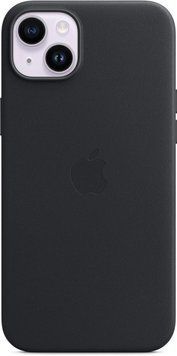 Чохол Apple Leather Case with MagSafe Midnight для iPhone 14 Plus 2268900167 фото