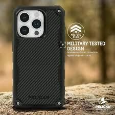 Захисний чохол із кліпсою Pelican Shield Series Kevlar Black для iPhone 15 Pro 2616965724 фото
