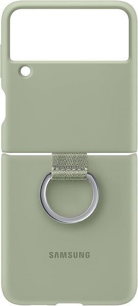 Чехол Sasmung Silicone Cover With Ring Olive Green для Galaxy Z Flip 3 1983674814 фото