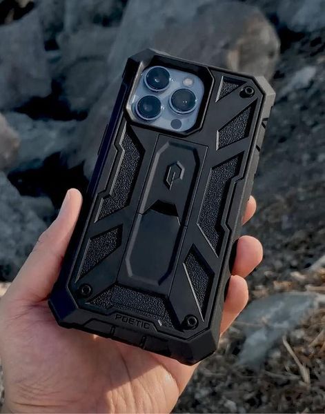 Противоударный чехол 360&deg; Poetic Spartan Matte Black для iPhone 13 Pro Max 1944631499 фото