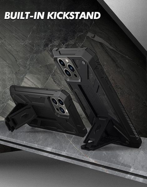 Противоударный чехол 360&deg; Poetic Spartan Matte Black для iPhone 13 Pro Max 1944631499 фото