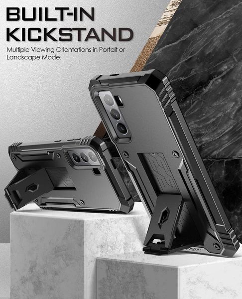 Захисний чохол 360&deg; Poetic Revolution Series Black для Samsung Galaxy S21 5G SM-G991 2073871329 фото
