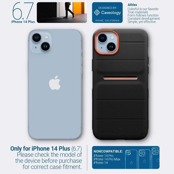 Чохол Caseology Athlex Active Orange для iPhone 14 Plus 1845983637 фото