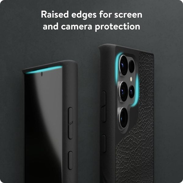 Чохол Mous MagSafe Limitless 5.0 Black Leather для Samsung Galaxy S23 Ultra SM-S918 2230225820 фото