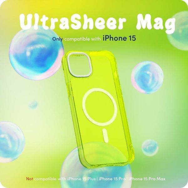 Чохол Spigen Cyrill UltraSheer MagSafe Lime для iPhone 15 ACS06828 2509744874 фото