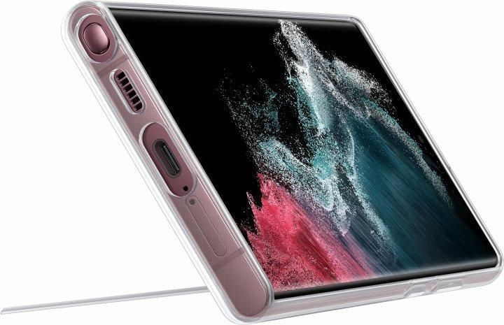 Оригинальный чехол Samsung Clear Standing Cover для Galaxy S22 Ultra SM-G908 c дефектом