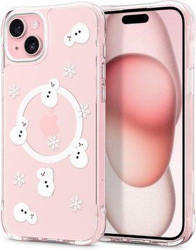 Чохол Spigen Cyrill UltraSheer MagSafe Snowman Crystal Clear для iPhone 15 2509758631 фото