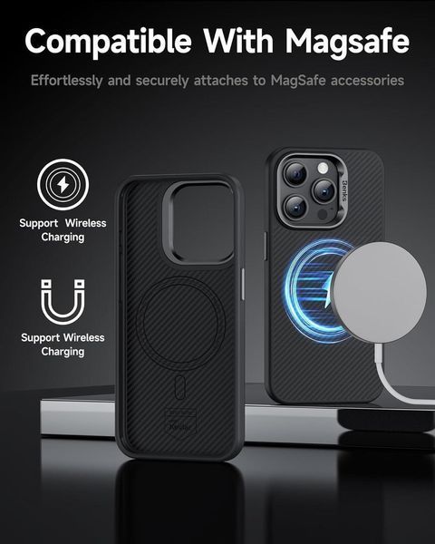 Чохол Benks MagClap ArmorPro Case built with Kevlar&reg; 600D для iPhone 15 Pro 2392014578 фото