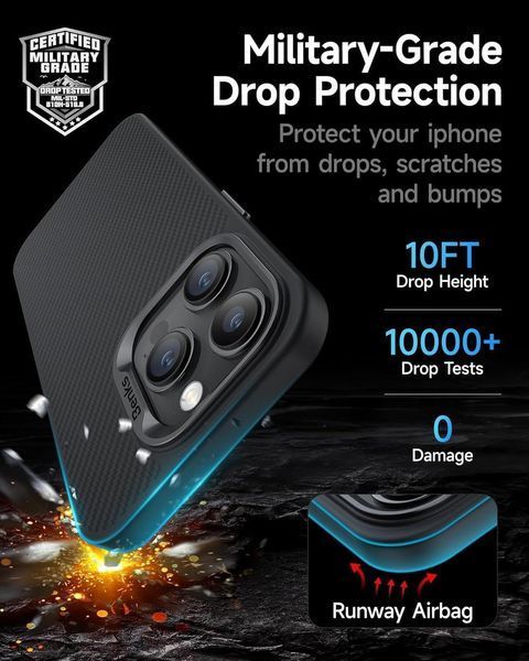 Чохол Benks MagClap ArmorPro Case built with Kevlar&reg; 600D для iPhone 15 Pro 2392014578 фото