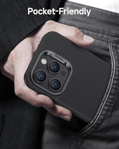 Чохол Benks MagClap ArmorPro Case built with Kevlar&reg; 600D для iPhone 15 Pro 2392014578 фото