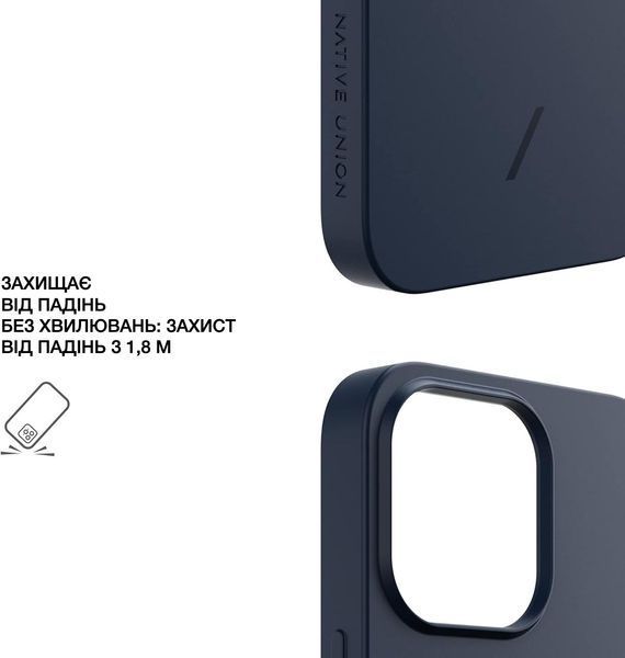 Чохол Native Union Clic Pop Magnetic Navy для iPhone 13 Pro Max