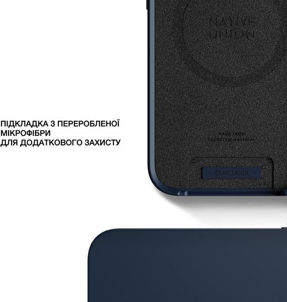 Чохол Native Union Clic Pop Magnetic Navy для iPhone 13 Pro Max