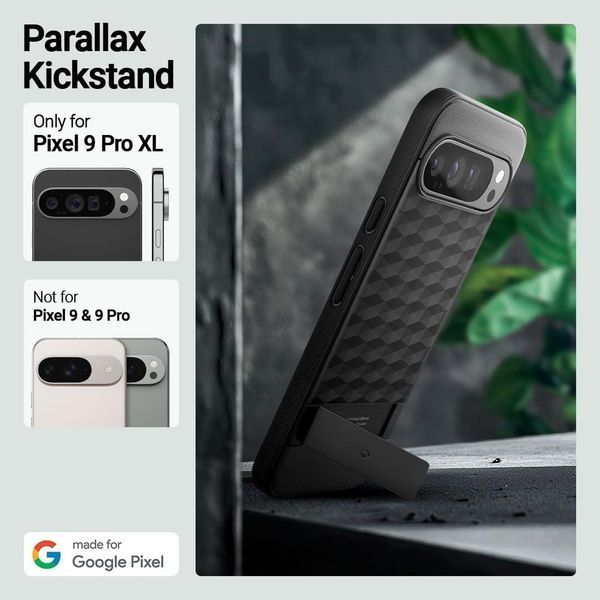 Чохол Caseology Parallax Kickstand Matte Black для Google Pixel 9 Pro XL 2321667849 фото