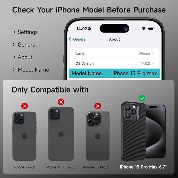 Чохол Benks MagClap ArmorPro Case built with Kevlar&reg; 600D для iPhone 15 Pro 2392014578 фото