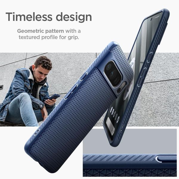 Чехол Spigen Liquid Air Matte Navy Blue для Google Pixel 8 Pro 2120407076 фото