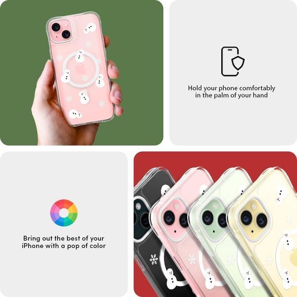 Чохол Spigen Cyrill UltraSheer MagSafe Snowman Crystal Clear для iPhone 15 2509758631 фото