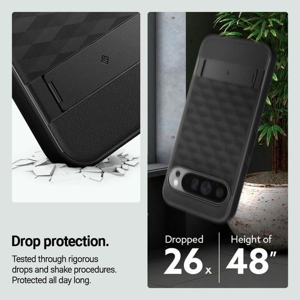 Чохол Caseology Parallax Kickstand Matte Black для Google Pixel 9 Pro XL 2321667849 фото