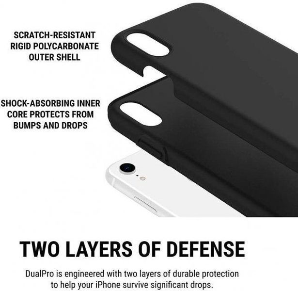 Чохол Incipio DualPro Black для iPhone XR 1610946802 фото