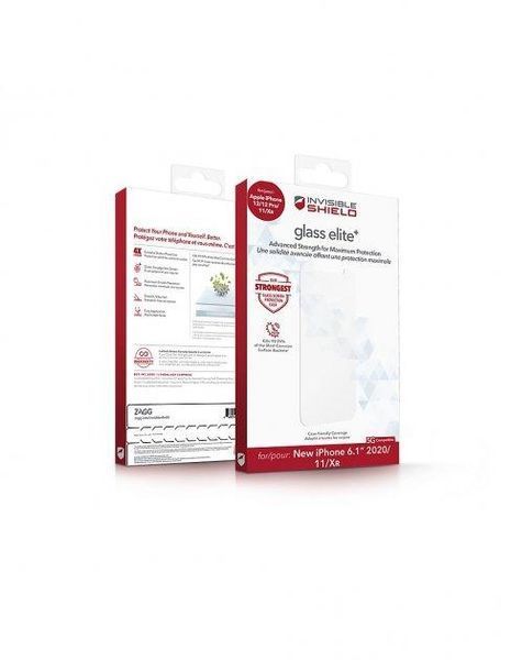 Захисне скло Zagg InvisibleShield Glass Elite+ для iPhone 11 | Xr 1552115755 фото