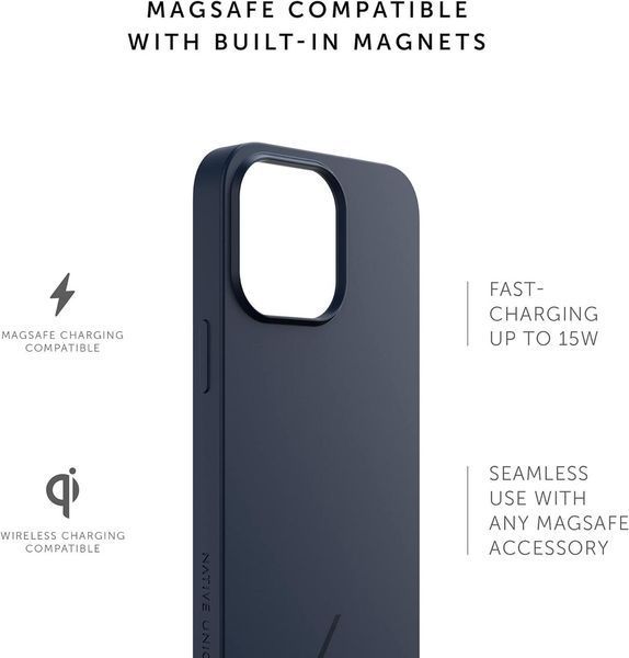Чехол Native Union Clic Pop Magnetic Navy для iPhone 13 Pro 2020636236 фото