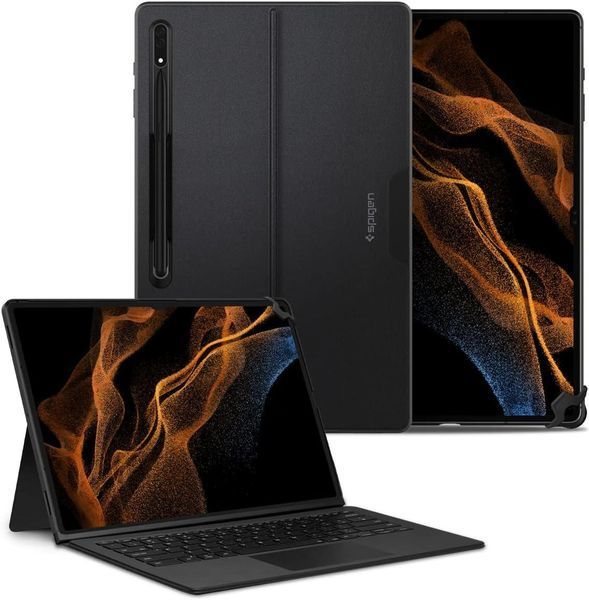 Чохол Spigen Thin Fit Pro Black для Galaxy Tab S8 Ultra SM-X906 ACS04342 1944726675 фото
