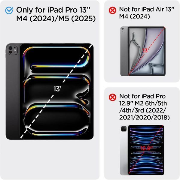 Захисне скло Spigen Glas.tR EZ Fit для Apple iPad Pro 13&rdquo; M5 | M4 2025 | 2024 AGL07793 2868494263 фото