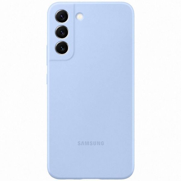 Оригинальный чехол Samsung Silicone Cover Artic Blue для Samsung S22 Plus SM-S906
