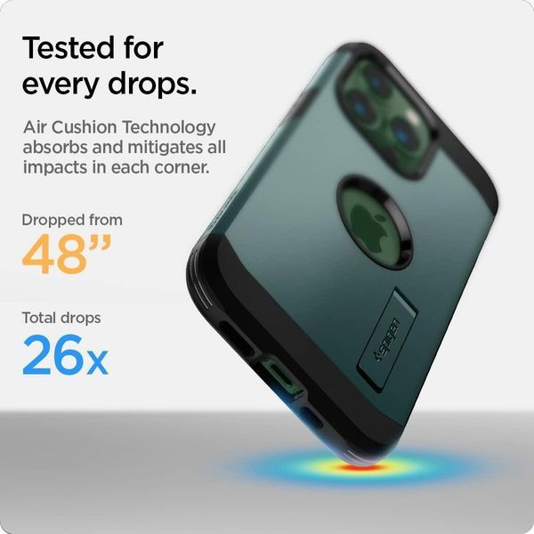 Чохол Spigen Tough Armor with MagSafe Midnight Green для iPhone 13 Pro Max ACS04564 1780779271 фото