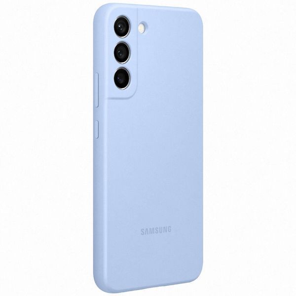 Оригинальный чехол Samsung Silicone Cover Artic Blue для Samsung S22 Plus SM-S906