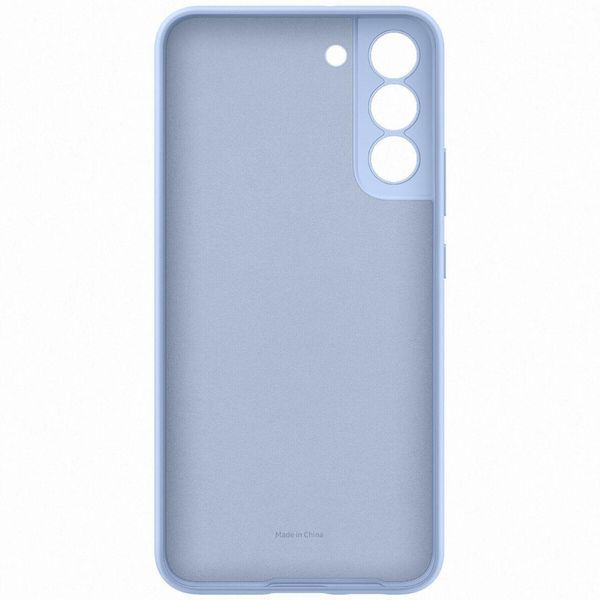 Оригинальный чехол Samsung Silicone Cover Artic Blue для Samsung S22 Plus SM-S906