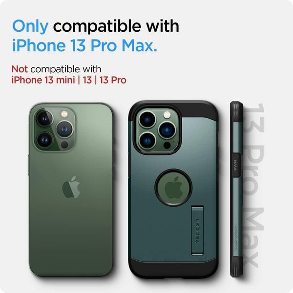Чохол Spigen Tough Armor with MagSafe Midnight Green для iPhone 13 Pro Max ACS04564 1780779271 фото