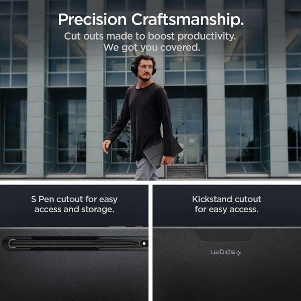 Чохол Spigen Thin Fit Pro Black для Galaxy Tab S8 Ultra SM-X906 ACS04342 1944726675 фото