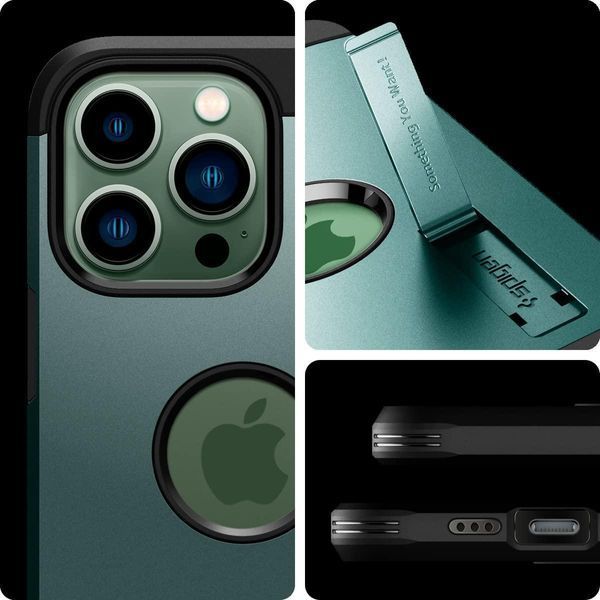 Чохол Spigen Tough Armor with MagSafe Midnight Green для iPhone 13 Pro Max ACS04564 1780779271 фото