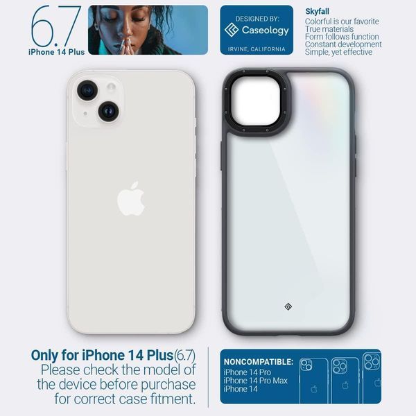 Чохол Caseology Skyfall Matte Black для iPhone 14 Plus ACS04924 1845987789 фото